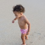 Walking on the sand
