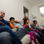 Looking TV